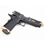 BABA YAGA COMBAT MASTER HI-CAPA GAS BLOWBACK AIRSOFT PISTOL WITH THREADED BARREL 1X BLACK - Image 5
