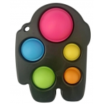 SPACEMAN BUBBLE POPPING SIMPLE DIMPLE FIDGET SENSORY TOY - Image 1