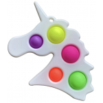 UNICORN BUBBLE POPPING SIMPLE DIMPLE FIDGET SENSORY TOY - Image 1