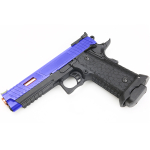 BABA YAGA COMBAT MASTER HI-CAPA CO2 BLOWBACK AIRSOFT PISTOL BLUE - Image 2