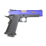 BABA YAGA COMBAT MASTER HI-CAPA CO2 BLOWBACK AIRSOFT PISTOL BLUE - Image 3