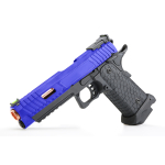 BABA YAGA COMBAT MASTER HI-CAPA CO2 BLOWBACK AIRSOFT PISTOL BLUE - Image 5