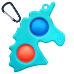 UNICORN BUBBLE POPPING KEYRING FIDGET SENSORY TOY - Image 2