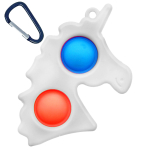 UNICORN BUBBLE POPPING KEYRING FIDGET SENSORY TOY - Image 1
