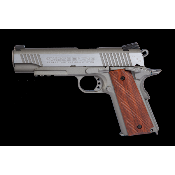 SWISS ARMS 1911 TACTICAL RAIL SYSTEM AIR PISTOL – STAINLESS