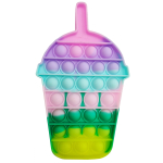 SLUSH CUP ICE CREAM MACRON BUBBLE POPPING DE-STRESS TOY - Image 1