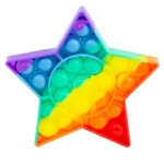 STAR RAINBOW BUBBLE POPPING SENSORY DE-STRESS TOY - Image 1