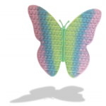 40CM BUTTERFLY MACRON BUBBLE POPPING SENSORY DE-STRESS TOY - Image 1