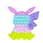 RABBIT MACRON BUBBLE POPPING SENSORY DE-STRESS TOY - Image 1