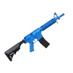 8907A M4 RIS CQB Spring Airsoft Gun Two-Tone Blue - Image 3