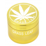 HX004G PACK OF 12 40MM GOLD METAL TOBACCO GRINDER - Image 1