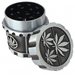 HX118K-1MY PACK OF 12 45MM LEAF METAL TOBACCO GRINDER - Image 1