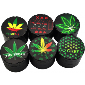 HX850AD 50MM PACK OF 12 METAL TOBACCO GRINDER