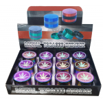 HX850PB-4T-XC PACK OF 12 50MM LEAF METAL TOBACCO GRINDER - Image 2