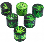 HXZP40-2MY PACK OF 12 40MM PRINTED METAL TOBACCO GRINDER - Image 1
