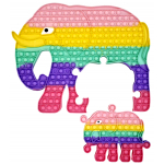 LARGE 2 PIECE ELEPHANT BUBBLE POPPING DE-STRESS TOY - Image 2