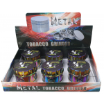 HX117-2 PACK OF 6 55MM METAL TOBACCO GRINDER - Image 2
