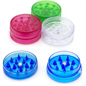 HX234 PACK OF 12 MINI PLASTIC TOBACCO GRINDER