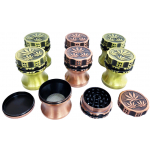 HX150JB-1MY PACK OF 6 52MM METAL TOBACCO GRINDER - Image 1