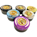 HX890M-SP PACK OF 6 90MM DESIGNER METAL TOBACCO GRINDER - Image 1