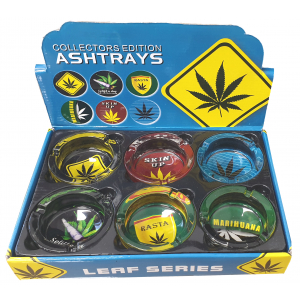 GLASS ASHTRAYS PACK OF 6