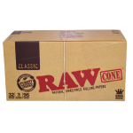 Classic raw cone natural unrefined rolling papers - 3 pack - kingsize - natural hemp gum - 96 cones per box - Image 2