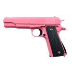 Galaxy G13 Airsoft Metal Spring Pistol - Pink - Image 1
