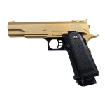 Galaxy G6 Airsoft Metal Spring Pistol - Gold - Image 1