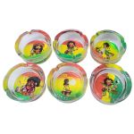 HX2020 84MM GLASS ASHTRAY PACK OF 6 - Image 1