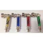 HX251A-1 L71MM PACK OF 12 SMOKING METAL PIPE - Image 1