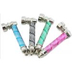 HX255C L85MM PACK OF 12  METAL SMOKING PIPE - Image 1