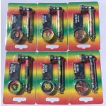 TZ1005 L85MM METAL PACK OF 12 TOBACCO GRINDER + PIPE SET - Image 1