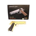 G13 Galaxy Airsoft Metal Spring Pistol - Gold - Image 2
