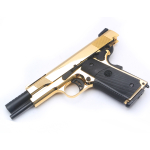 SR1911 SRV-12 GOLDEN GAS PISTOL FULL METAL BLACK - With Hard Case - Image 5