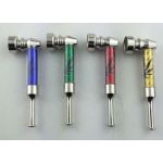 HX251A-1CZ L95MM PACK OF 12 METAL SMOKING PIPE - Image 1