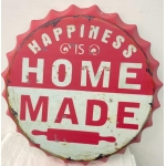 TX387 35×35 HOME MADE Bottle top Vintage Sign - Image 1