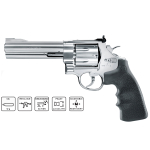Smith & Wesson M29 5inch .177 CO2 Stainless Steel Airgun Revolver - Image 1