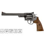 Smith & Wesson M29 8inch 4.5 CO2 Burnished Metal Airgun Revolver - Image 1
