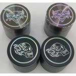 HX004PB-4TSKULL PACK OF 12 40MM ALL MAGNET METAL GRINDER - Image 1