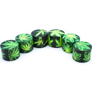 HXYP52-1MY PACK OF 12 52MM METAL GRINDER GLOW IN DARK