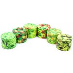 HXYP52-4MY PACK OF 12 52MM METAL GRINDER GLOW IN DARK - Image 1