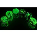 HXYP52-5MY PACK OF 12 52MM METAL GRINDER GLOW IN DARK - Image 2