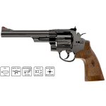 SMITH & WESSON M29 6.5INCH .177 PELLET CO2 BURNISHED METAL AIRGUN REVOLVER - Image 1