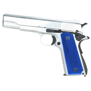 SR1911 GAS BLOWBACK AIRSOFT PISTOL SILVER VER