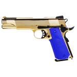 SR1911 SRV-12 GOLDEN GAS PISTOL FULL METAL TWO-TONE - With Hard Case - Image 1