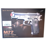 M22 Double Eagle Airsoft Spring Pistol With Supressor - Image 2