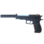 M22 Double Eagle Airsoft Spring Pistol With Supressor - Image 1
