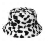 FLUFFY FUR BUCKET HAT MULTI PATTERN PRINT - Image 2