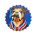 03-35 35CM BOTTLE TOP SIGN - BULLDOG - Image 1