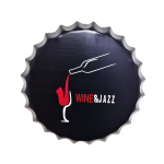 125-35 35CM BOTTLE TOP SIGN - WINE & JAZZ - Image 1